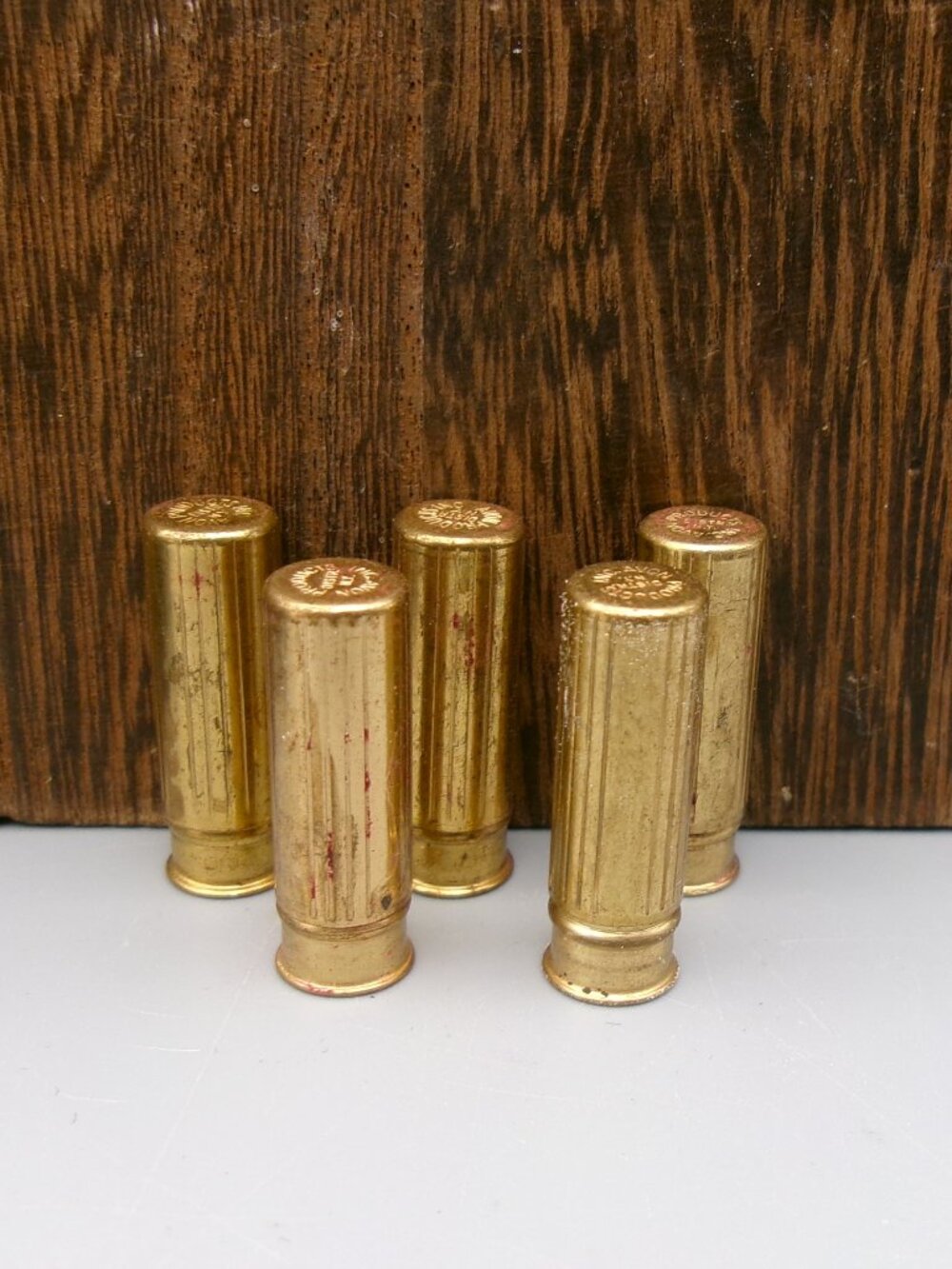 5 Vintage Avon Mini Sample Brass Bullet Lipsticks, Display Only, Not Usable